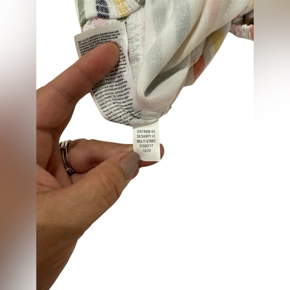 Old Navy Kids XL Multi-Striped Linen Shorts (NWT) - Picture 7 of 8